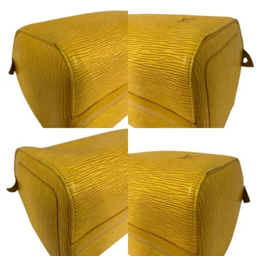 LOUIS VUITTON Speedy Epi Leather Tassili Yellow Boston Handbag B